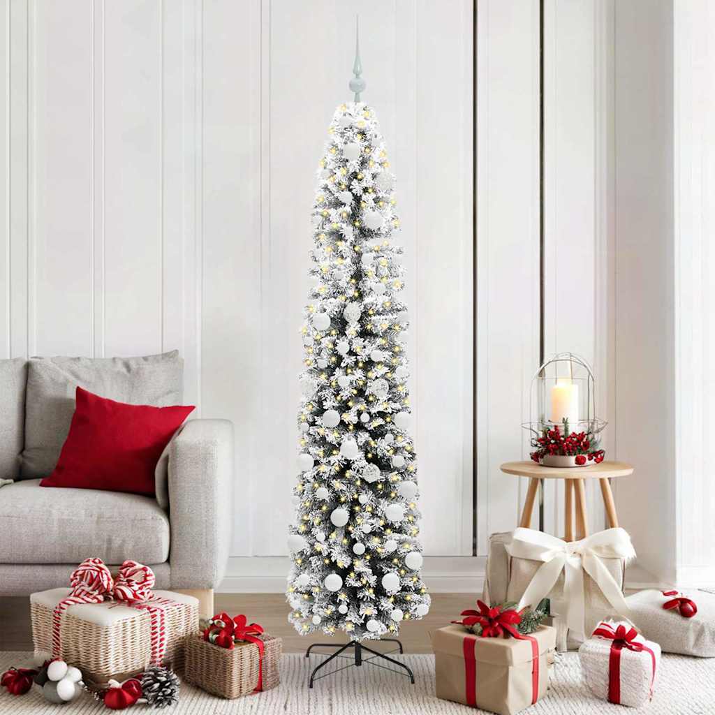 Vidaxx sapin de Noël artificiel vert 180 cm PVC et acier et plastique