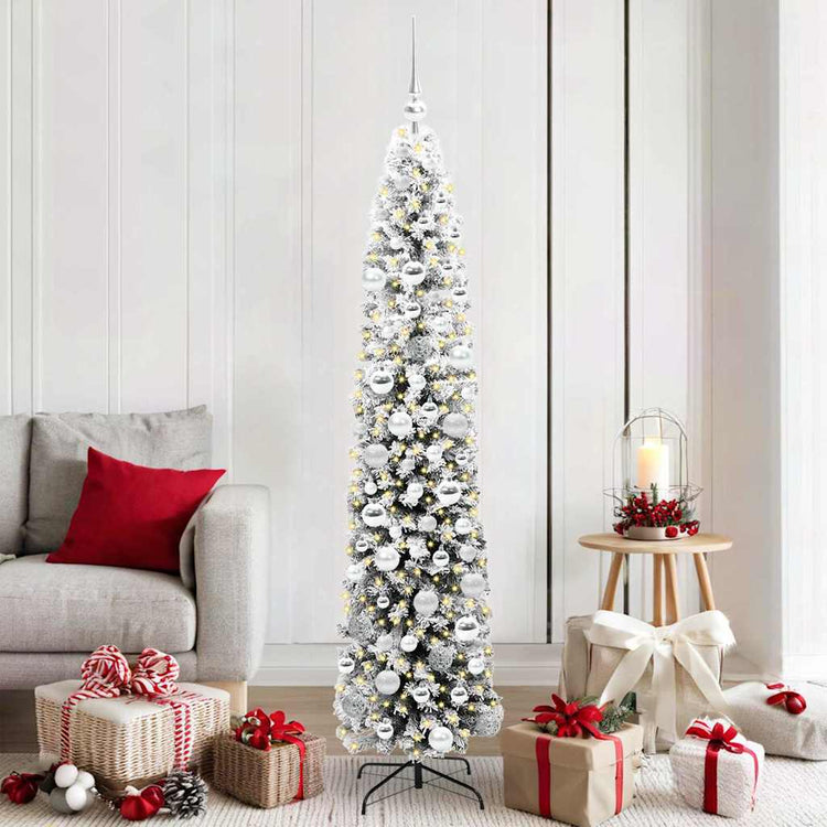 Vidaxx sapin de Noël artificiel vert 180 cm PVC et acier et plastique