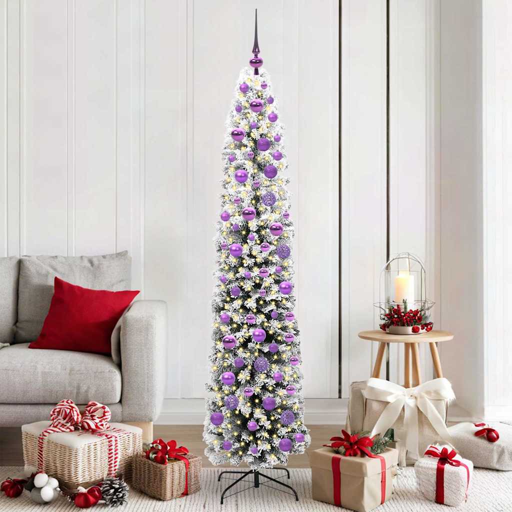 Vidaxx sapin de Noël artificiel vert 180 cm PVC et acier et plastique