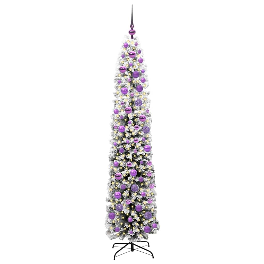 Vidaxx sapin de Noël artificiel vert 180 cm PVC et acier et plastique