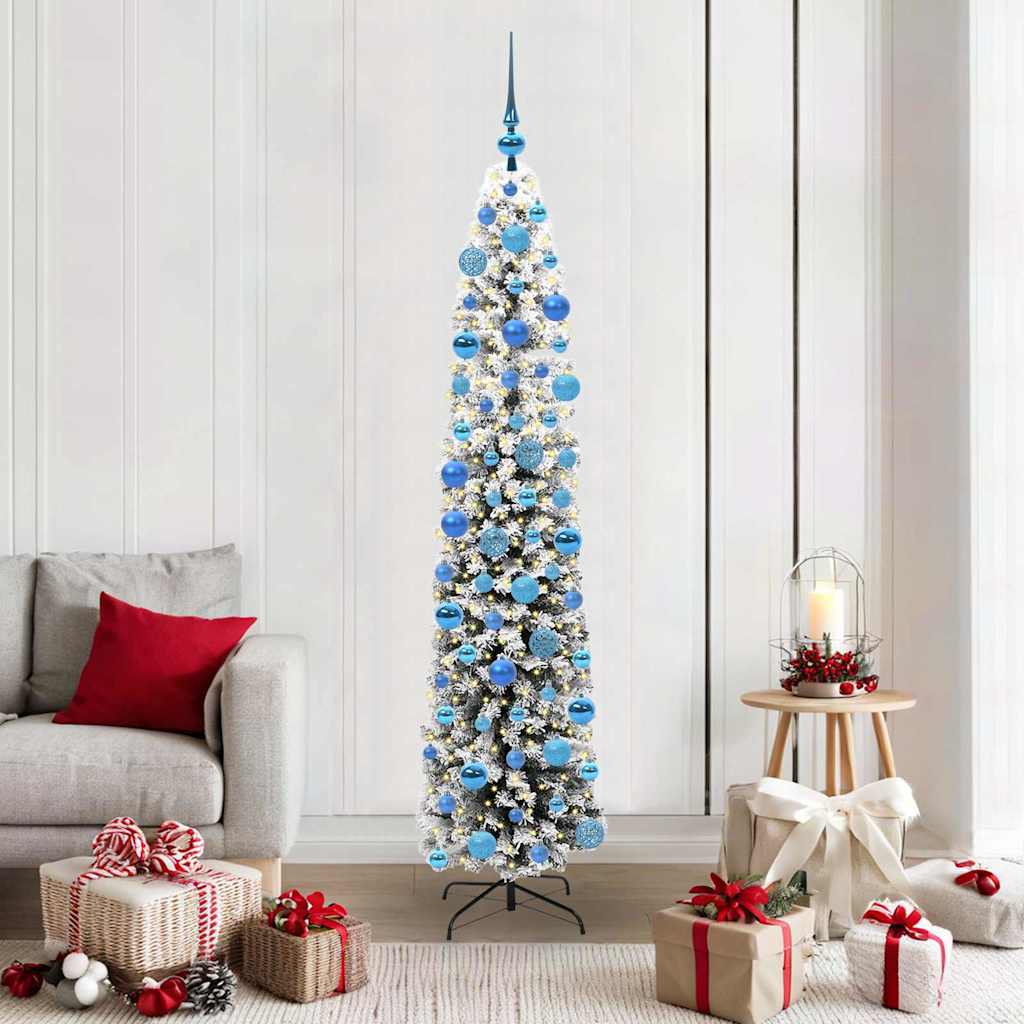Vidaxx sapin de Noël artificiel vert 180 cm PVC et acier et plastique
