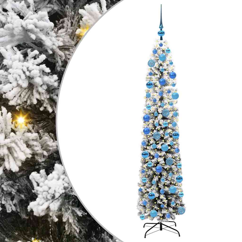 Vidaxx sapin de Noël artificiel vert 180 cm PVC et acier et plastique