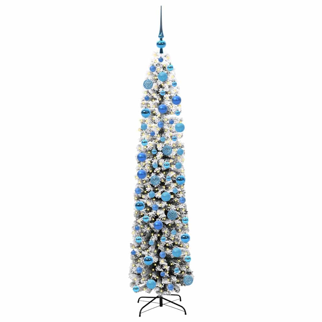 Vidaxx sapin de Noël artificiel vert 180 cm PVC et acier et plastique