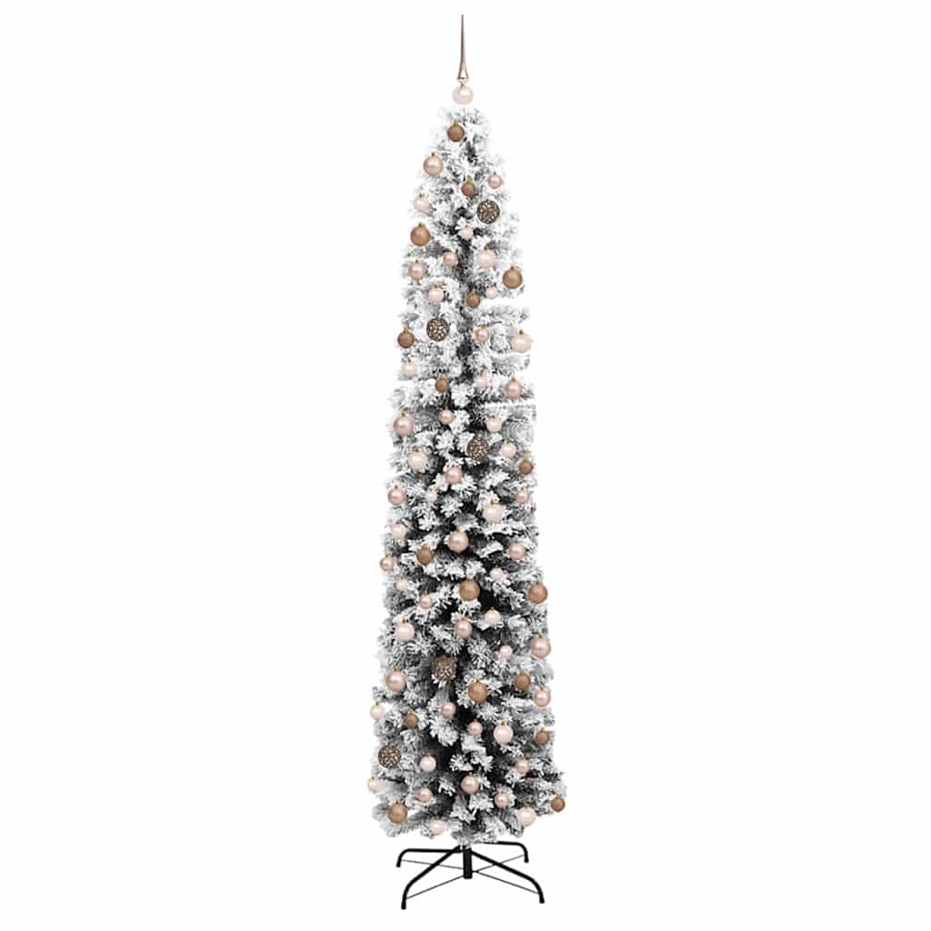 Vidaxx sapin de Noël artificiel vert 210 cm PVC et acier et plastique
