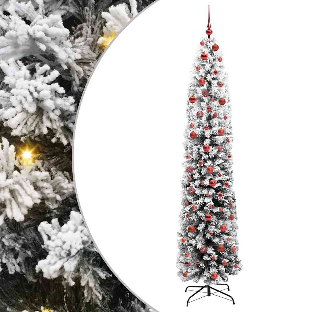 Vidaxx sapin de Noël artificiel vert 210 cm PVC et acier et plastique