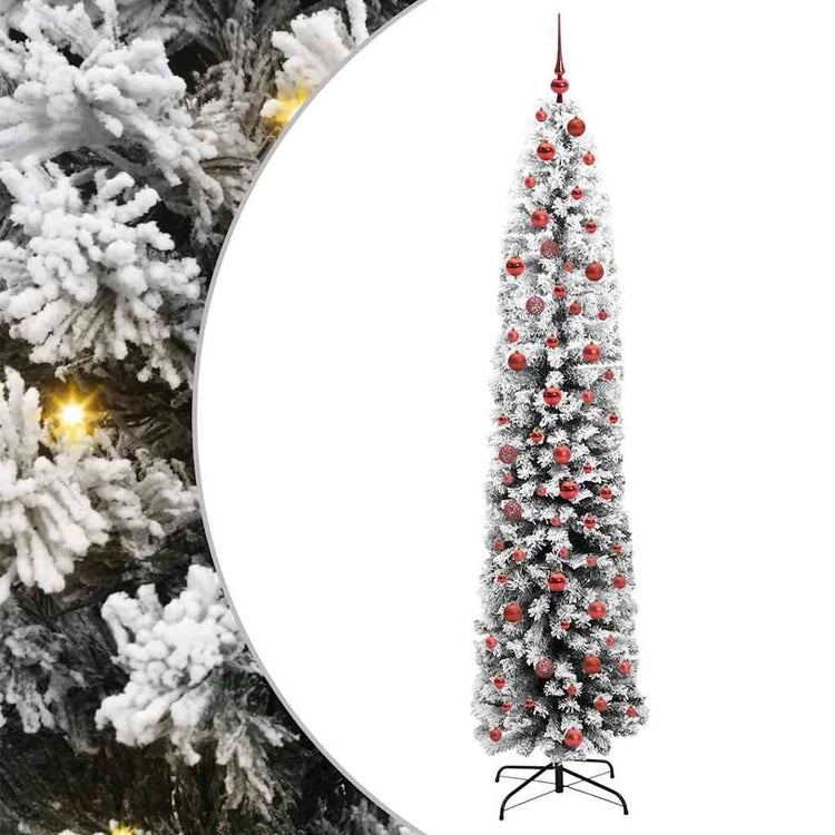 Vidaxx sapin de Noël artificiel vert 210 cm PVC et acier et plastique