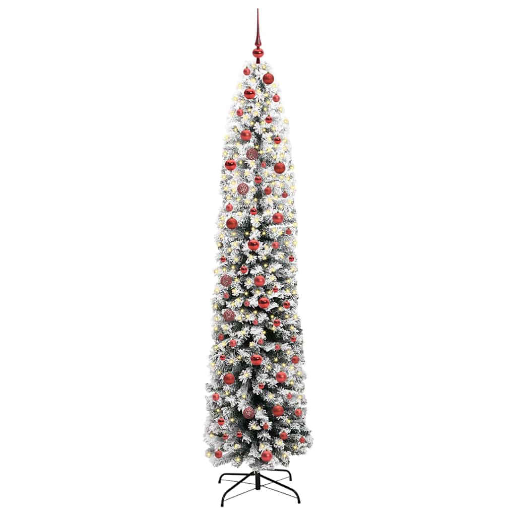 Vidaxx sapin de Noël artificiel vert 210 cm PVC et acier et plastique