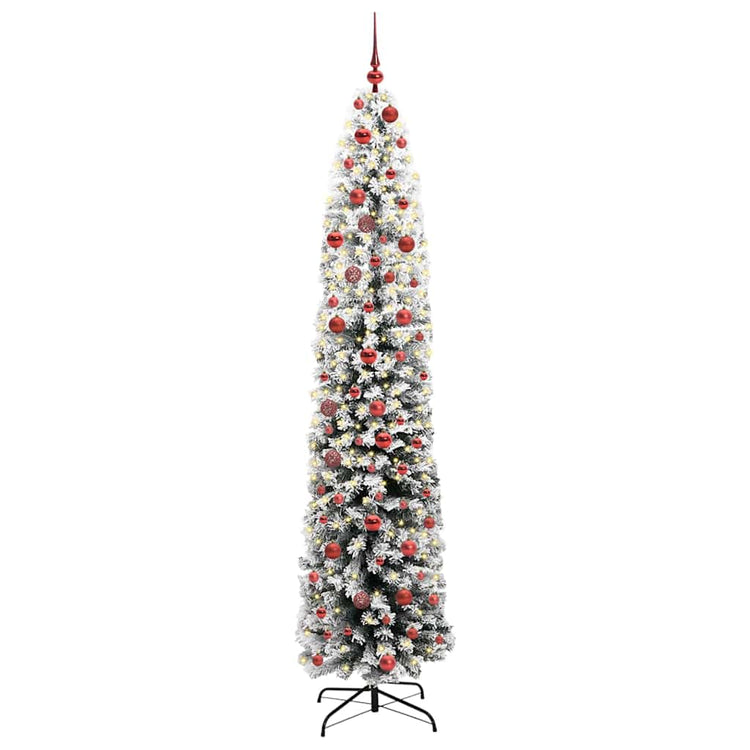 Vidaxx sapin de Noël artificiel vert 210 cm PVC et acier et plastique