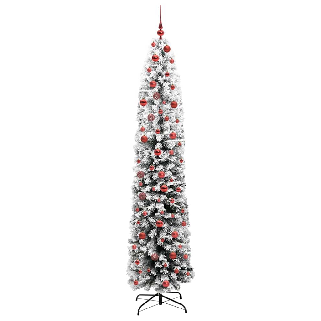 Vidaxx sapin de Noël artificiel vert 210 cm PVC et acier et plastique