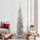Vidaxx sapin de Noël artificiel vert 210 cm PVC et acier et plastique