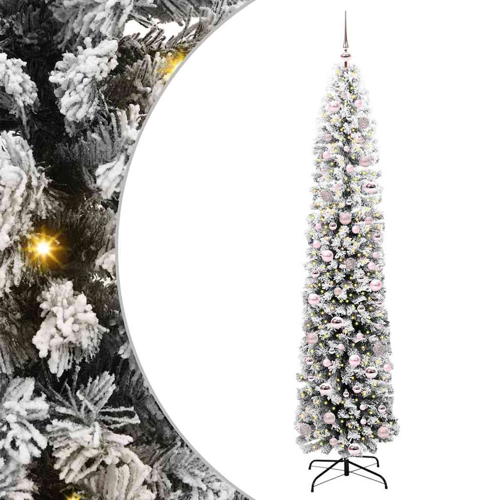 Vidaxx sapin de Noël artificiel vert 210 cm PVC et acier et plastique