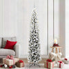 Vidaxx sapin de Noël artificiel vert 210 cm PVC et acier et plastique