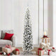 Vidaxx sapin de Noël artificiel vert 210 cm PVC et acier et plastique