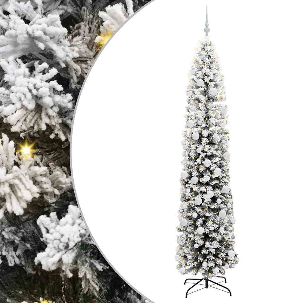 Vidaxx sapin de Noël artificiel vert 210 cm PVC et acier et plastique