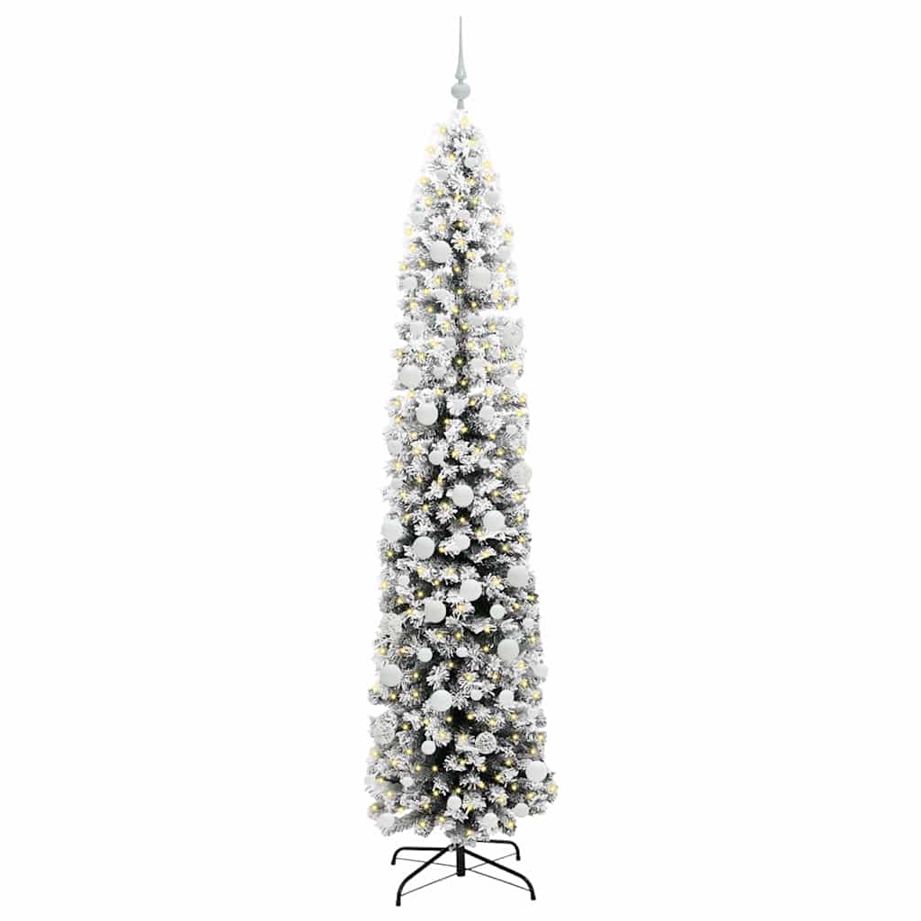 Vidaxx sapin de Noël artificiel vert 210 cm PVC et acier et plastique