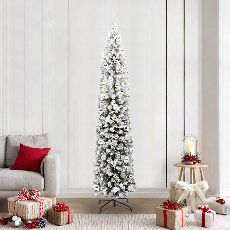 Vidaxx sapin de Noël artificiel vert 210 cm PVC et acier et plastique