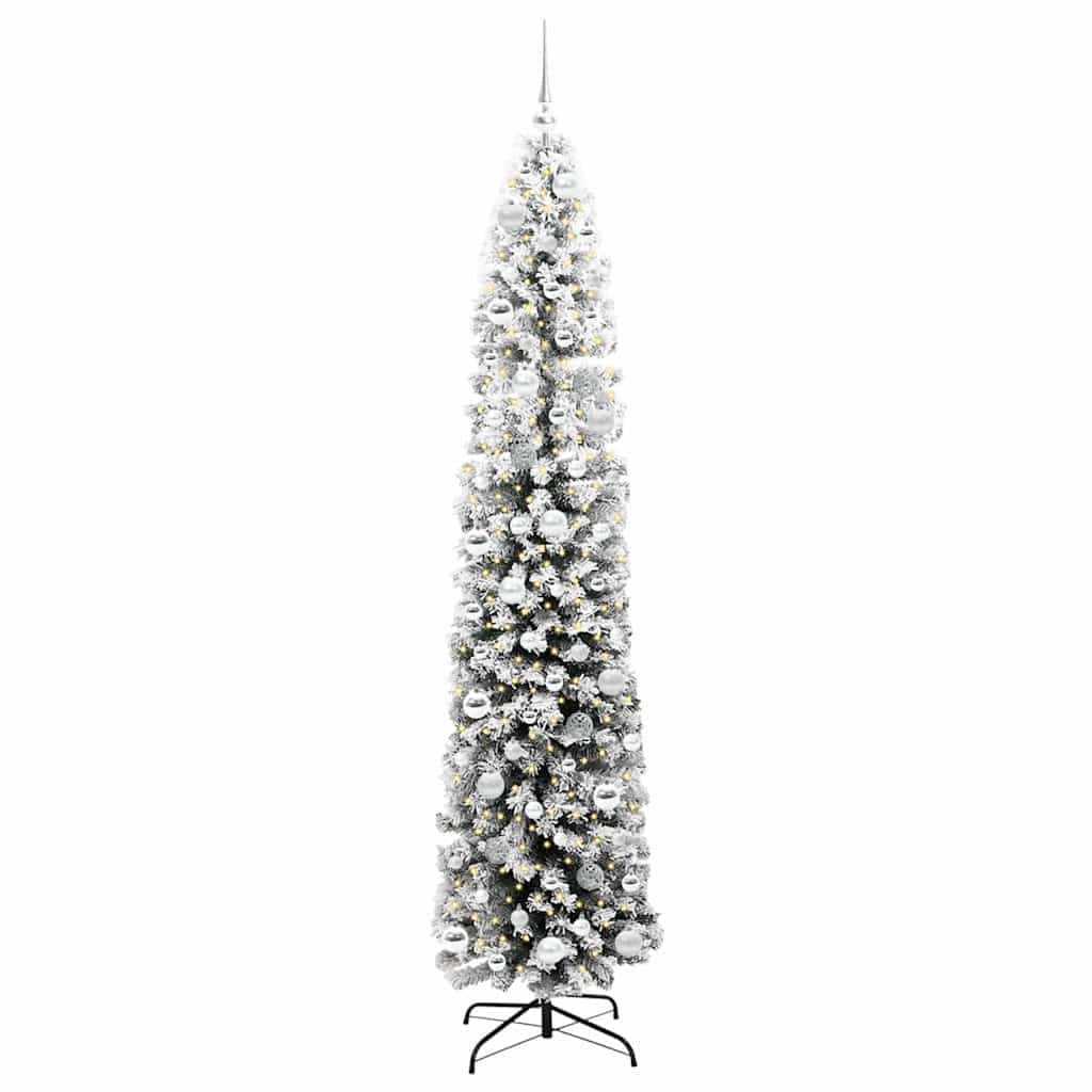 Vidaxx sapin de Noël artificiel vert 210 cm PVC et acier et plastique