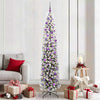 Vidaxx sapin de Noël artificiel vert 210 cm PVC et acier et plastique