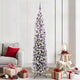 Vidaxx sapin de Noël artificiel vert 210 cm PVC et acier et plastique