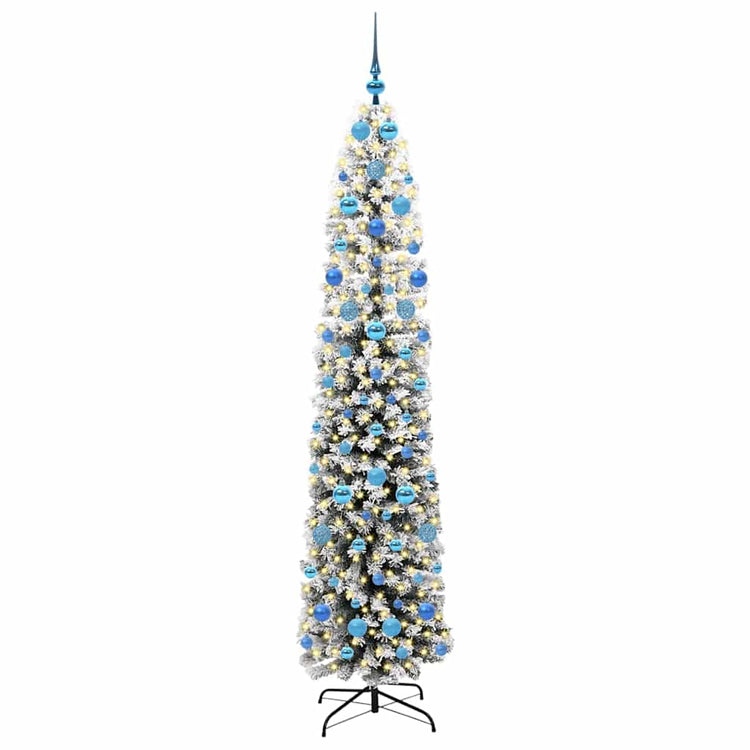 Vidaxx sapin de Noël artificiel vert 210 cm PVC et acier et plastique