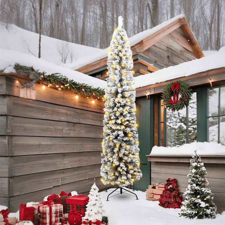 Vidaxx sapin de Noël artificiel vert 240 cm PVC et acier et plastique