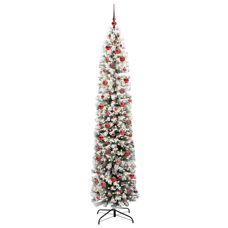 Vidaxx sapin de Noël artificiel vert 240 cm PVC et acier et plastique