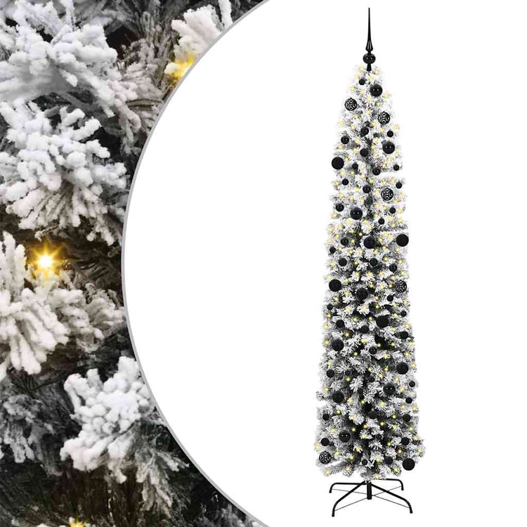 Vidaxx sapin de Noël artificiel vert 240 cm PVC et acier et plastique