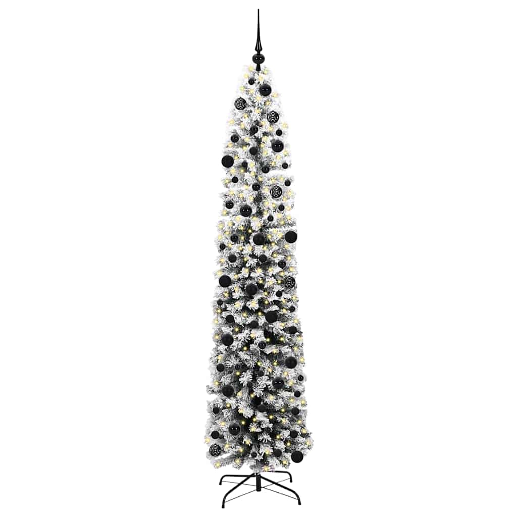 Vidaxx sapin de Noël artificiel vert 240 cm PVC et acier et plastique