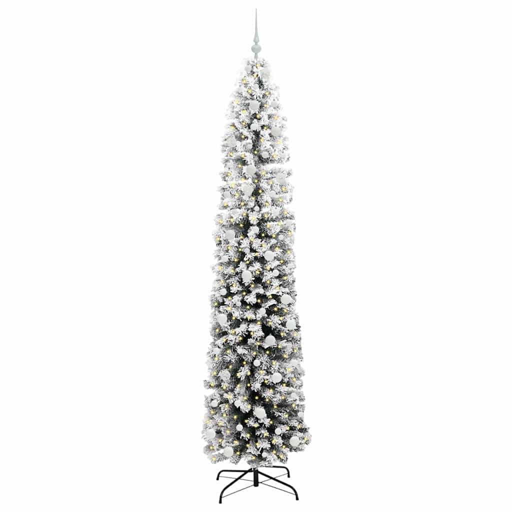 Vidaxx sapin de Noël artificiel vert 240 cm PVC et acier et plastique