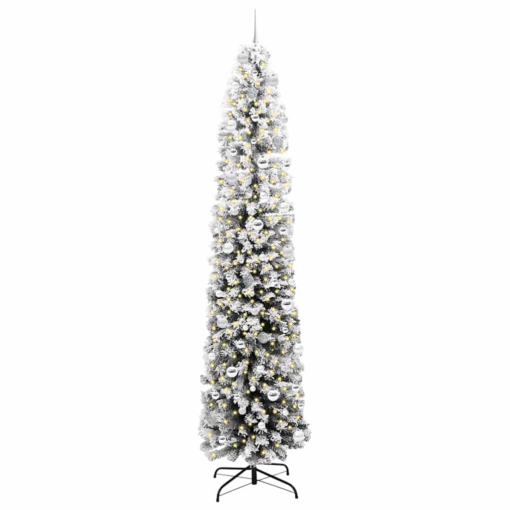 Vidaxx sapin de Noël artificiel vert 240 cm PVC et acier et plastique