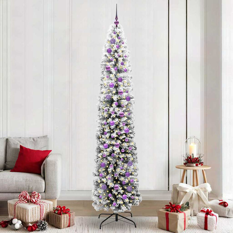 Vidaxx sapin de Noël artificiel vert 240 cm PVC et acier et plastique