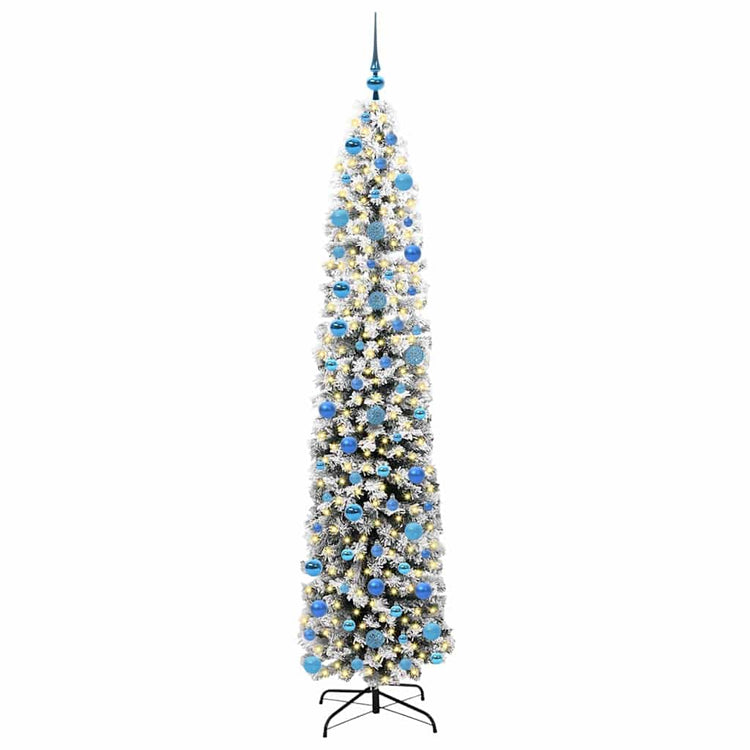 Vidaxx sapin de Noël artificiel vert 240 cm PVC et acier et plastique