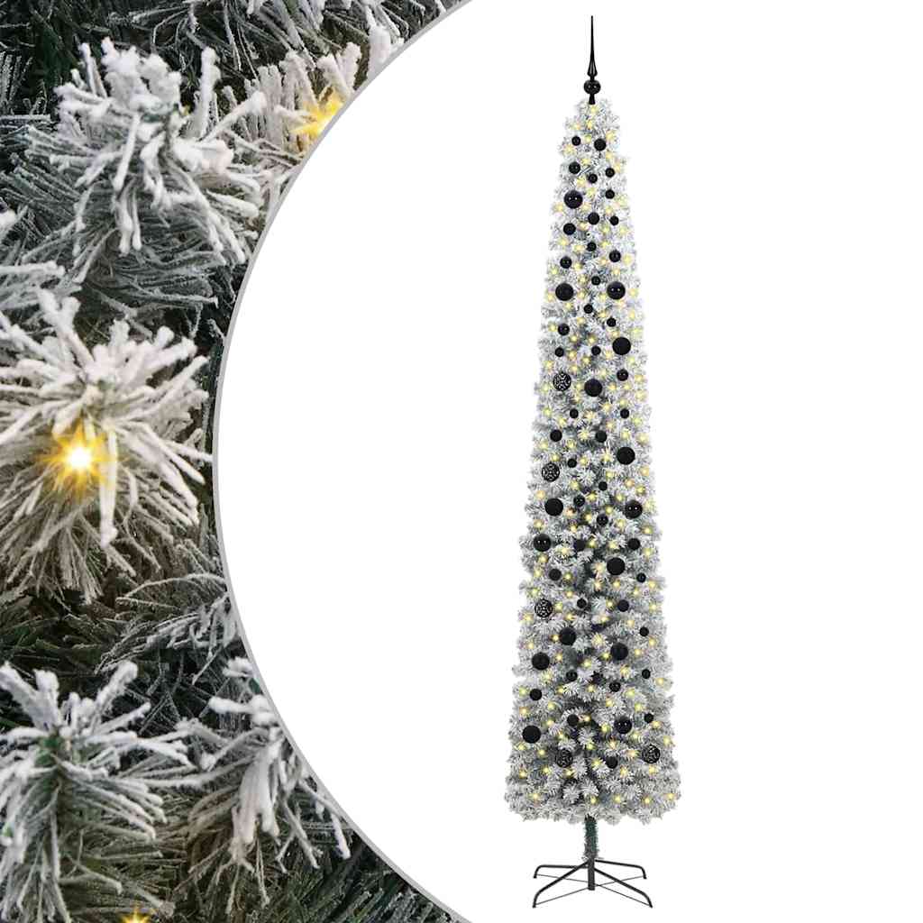 Vidaxx sapin de Noël artificiel vert 270 cm PVC et acier et plastique