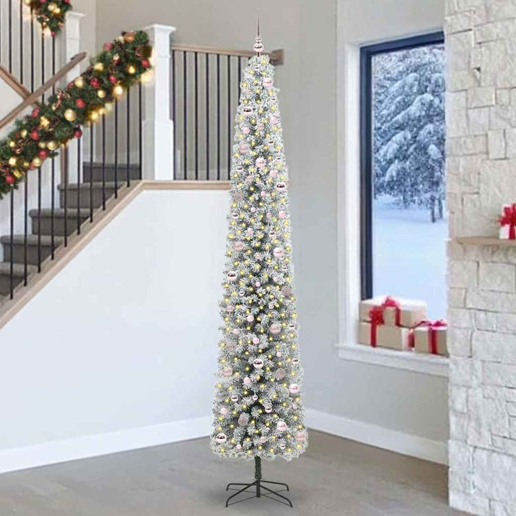Vidaxx sapin de Noël artificiel vert 270 cm PVC et acier et plastique