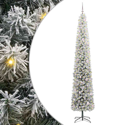 Vidaxx sapin de Noël artificiel vert 270 cm PVC et acier et plastique