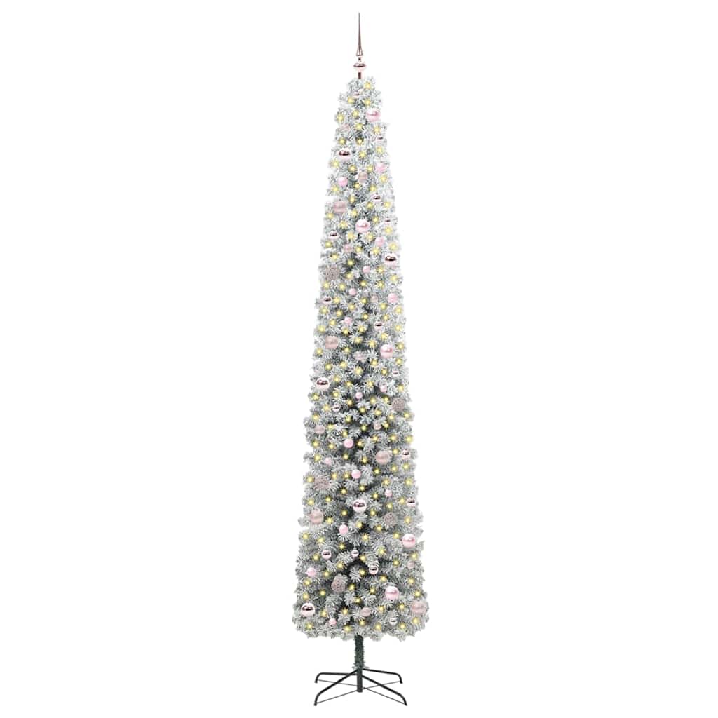 Vidaxx sapin de Noël artificiel vert 270 cm PVC et acier et plastique