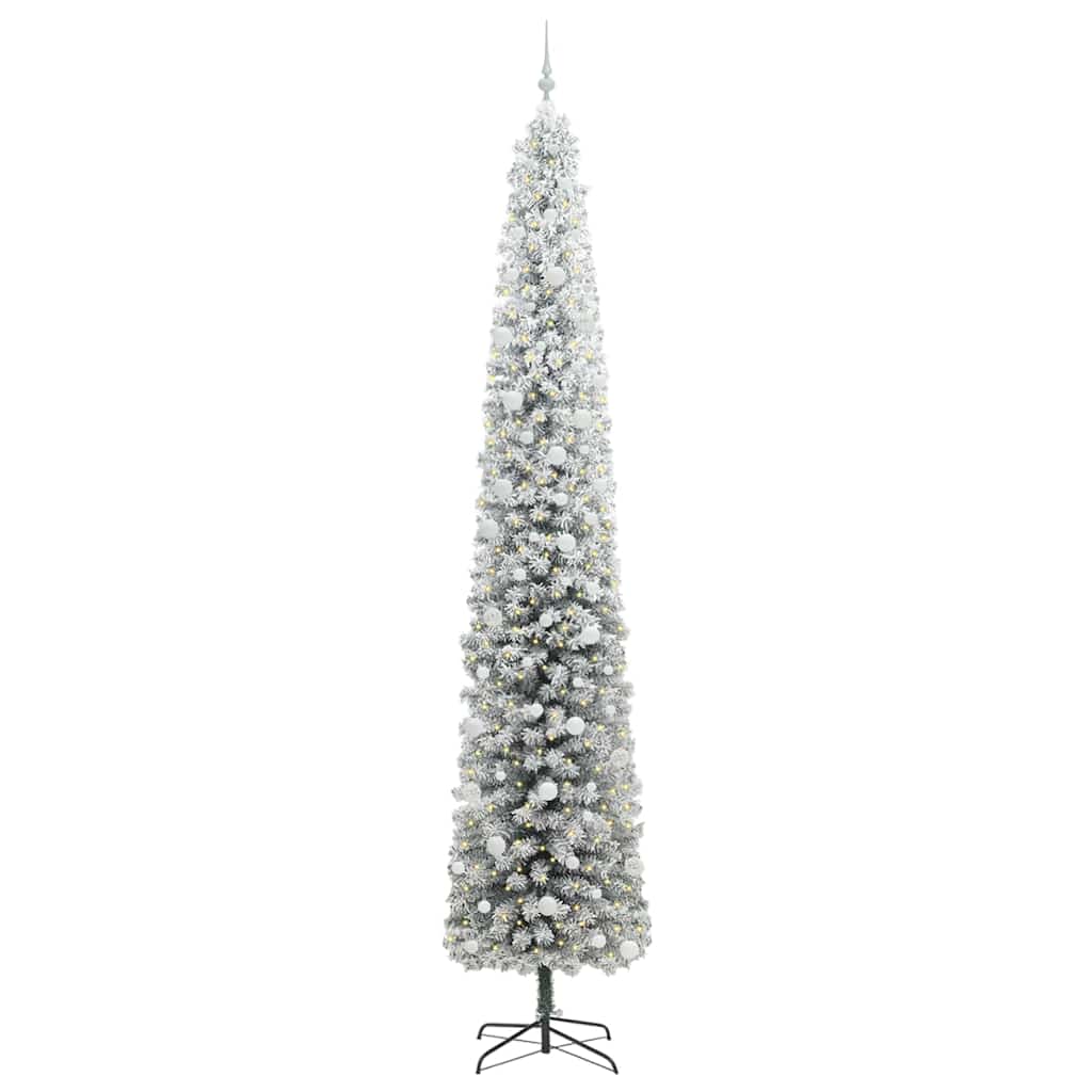 Vidaxx sapin de Noël artificiel vert 270 cm PVC et acier et plastique