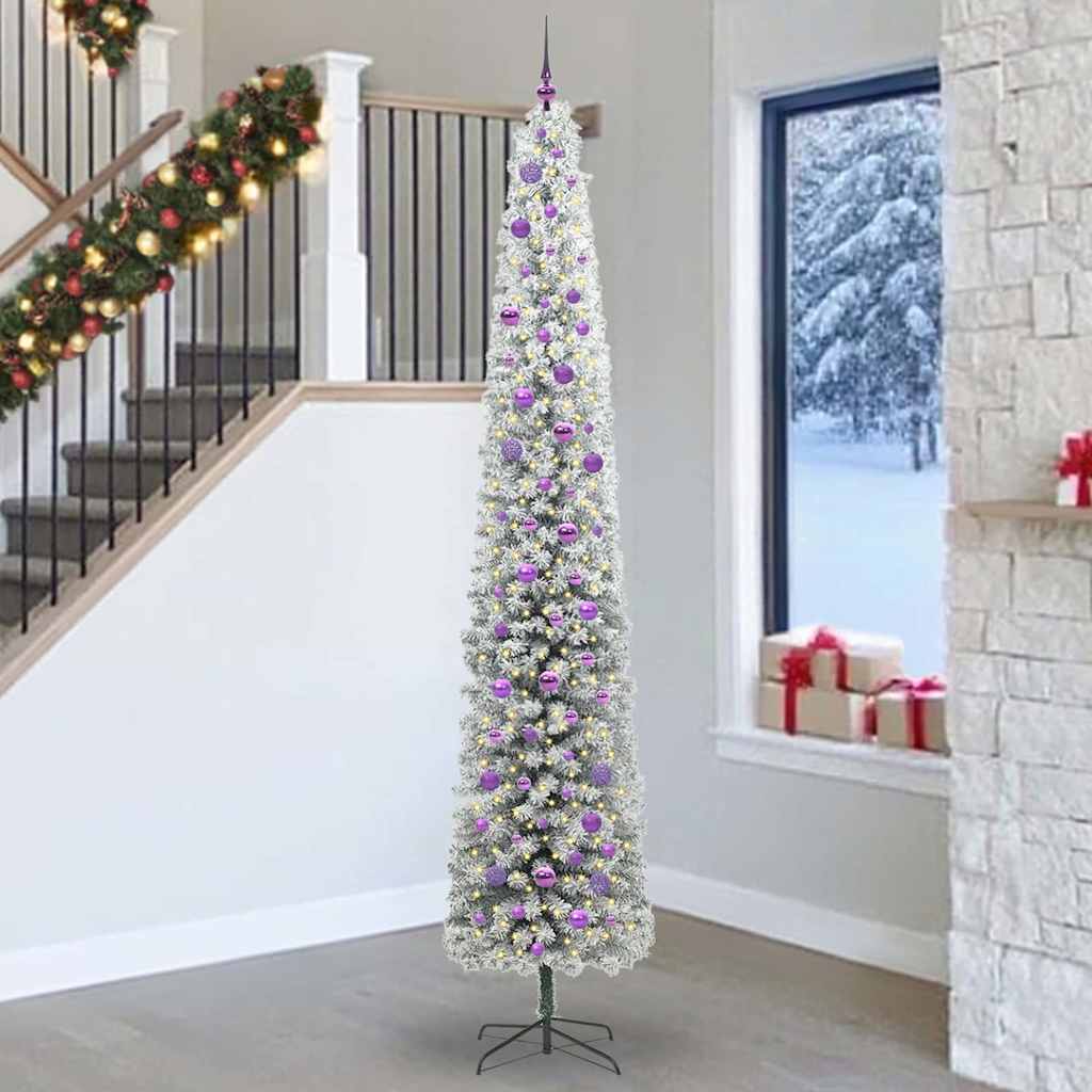 Vidaxx sapin de Noël artificiel vert 270 cm PVC et acier et plastique