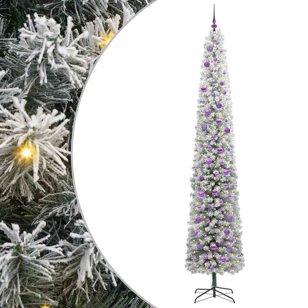 Vidaxx sapin de Noël artificiel vert 270 cm PVC et acier et plastique