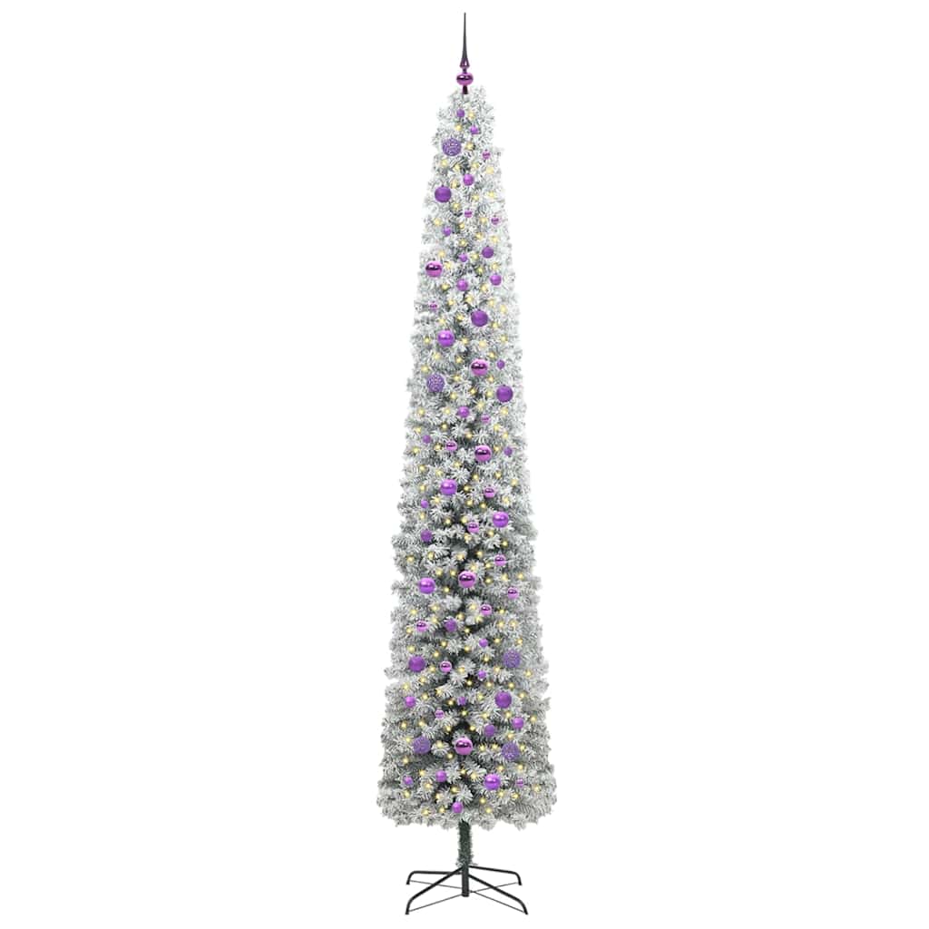 Vidaxx sapin de Noël artificiel vert 270 cm PVC et acier et plastique