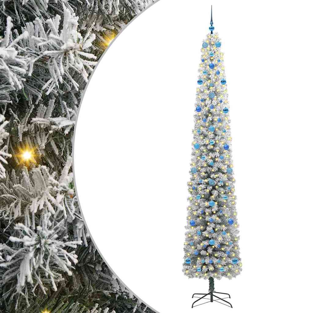 Vidaxx sapin de Noël artificiel vert 270 cm PVC et acier et plastique
