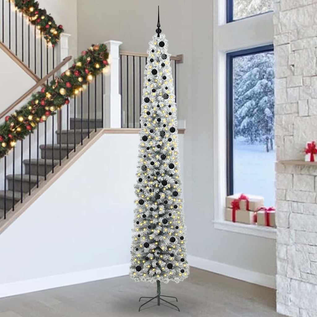 Vidaxx sapin de Noël artificiel vert 300 cm PVC et acier et plastique