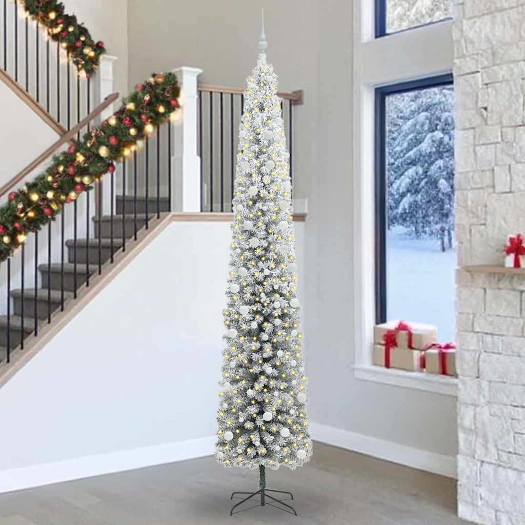 Vidaxx sapin de Noël artificiel vert 300 cm PVC et acier et plastique