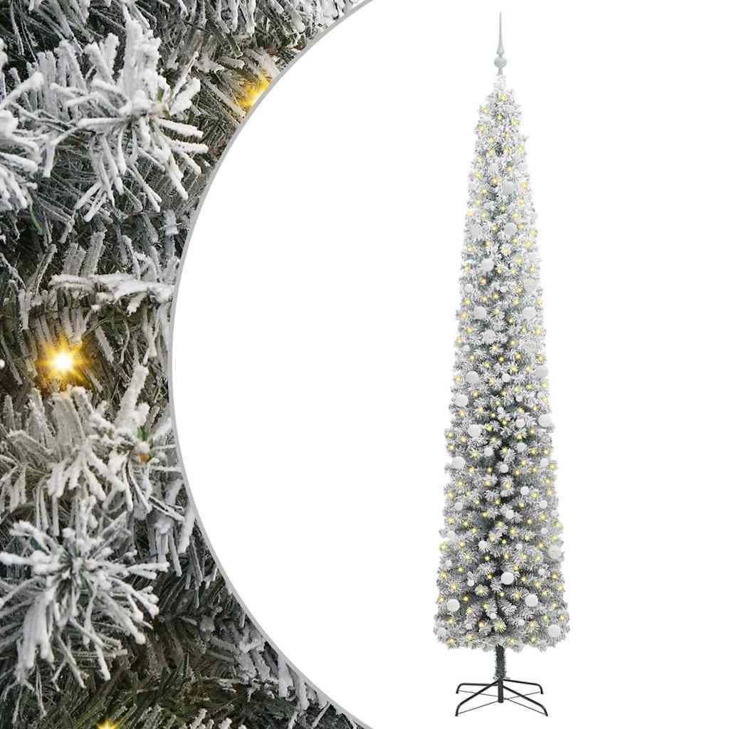 Vidaxx sapin de Noël artificiel vert 300 cm PVC et acier et plastique
