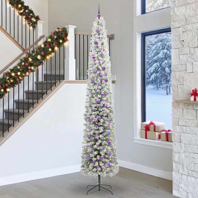 Vidaxx sapin de Noël artificiel vert 300 cm PVC et acier et plastique