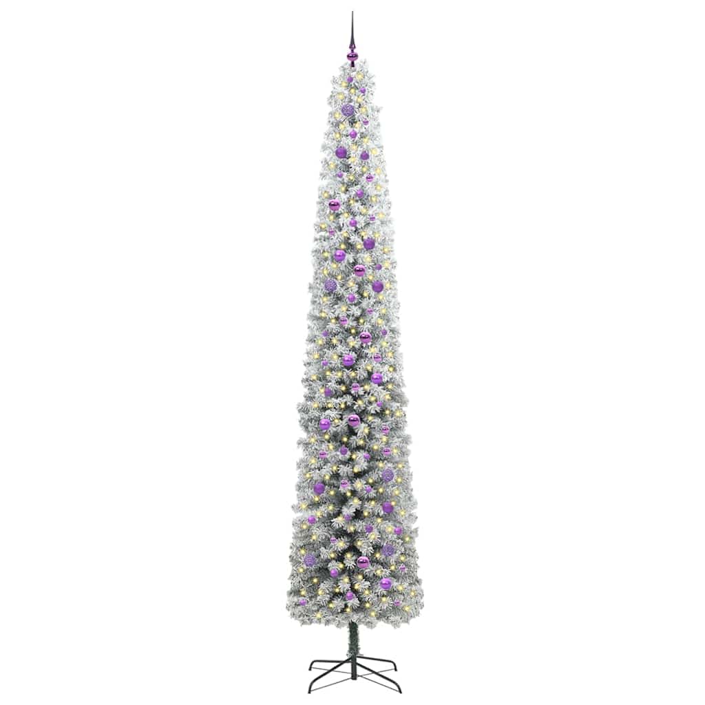 Vidaxx sapin de Noël artificiel vert 300 cm PVC et acier et plastique