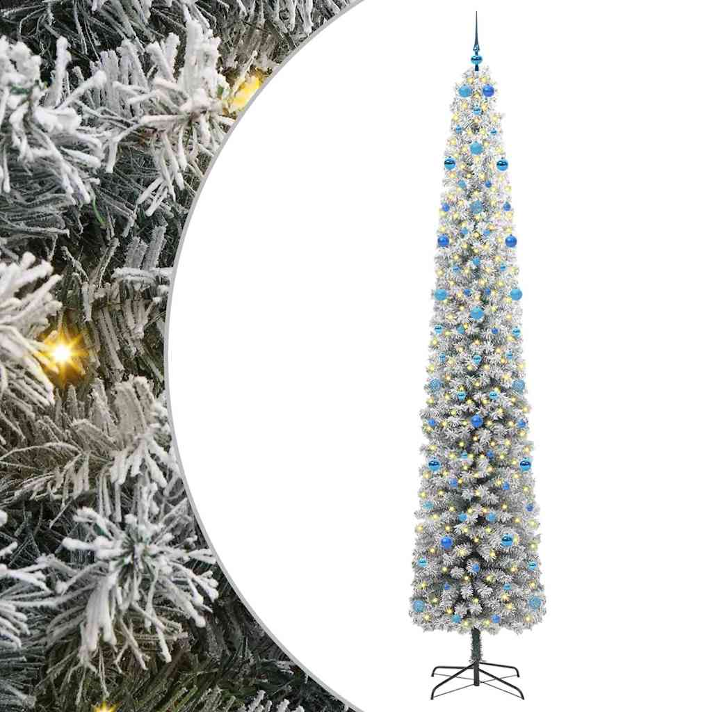 Vidaxx sapin de Noël artificiel vert 300 cm PVC et acier et plastique