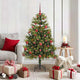 Vidaxx sapin de Noël artificiel articulé avec cônes vert 150 cm
