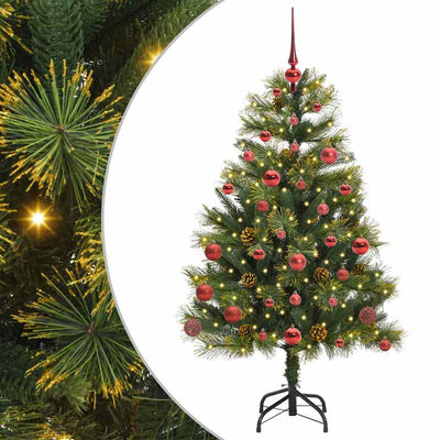 Vidaxx sapin de Noël artificiel articulé avec cônes vert 150 cm