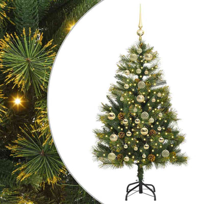 Vidaxx sapin de Noël artificiel articulé avec cônes vert 150 cm